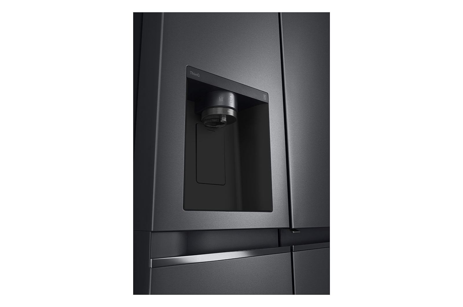 LG Refrigerador Duplex Door-in-Door Inteligente 27 pies cúbicos - Negro Mate con Despachador de Agua y Hielos  | LINEAR INVERTER, VS27JT