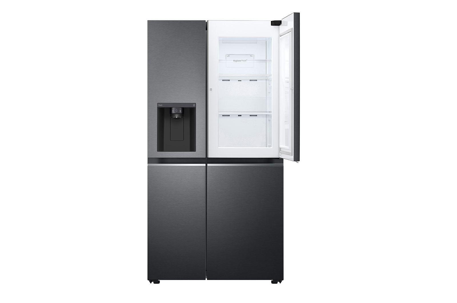 LG Refrigerador Duplex Door-in-Door Inteligente 27 pies cúbicos - Negro Mate con Despachador de Agua y Hielos  | LINEAR INVERTER, VS27JT