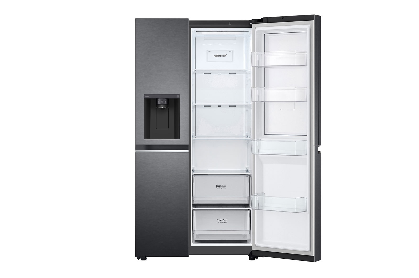LG Refrigerador Duplex Door-in-Door Inteligente 27 pies cúbicos - Negro Mate con Despachador de Agua y Hielos  | LINEAR INVERTER, VS27JT