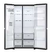 LG Refrigerador Duplex Door-in-Door Inteligente 27 pies cúbicos - Negro Mate con Despachador de Agua y Hielos  | LINEAR INVERTER, VS27JT