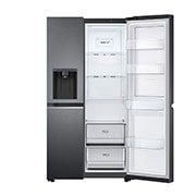 LG Refrigerador Duplex Door-in-Door Inteligente 27 pies cúbicos - Negro Mate con Despachador de Agua y Hielos  | LINEAR INVERTER, VS27JT