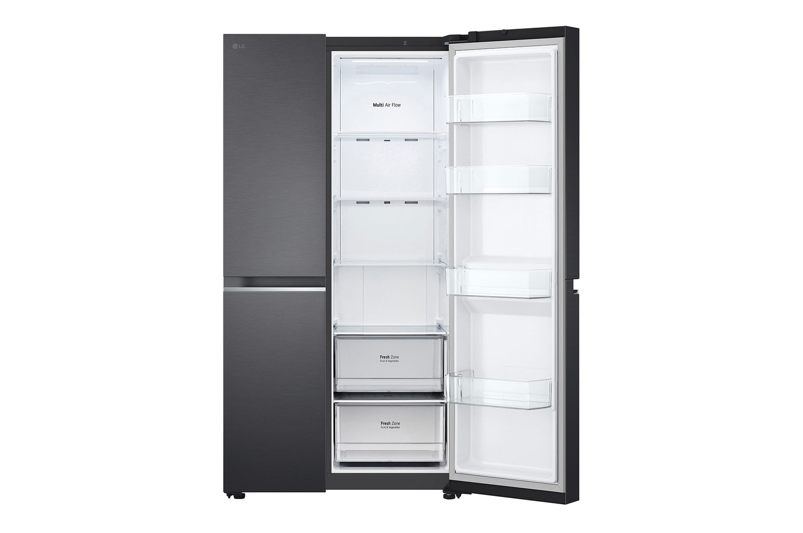 front one door open without food stored