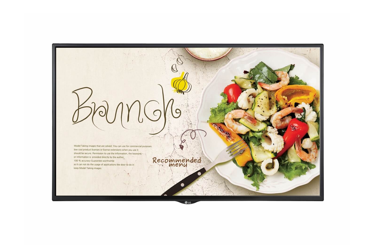 Vista frontal de 43&#34; 450 nits  FHD  Standard Signage 43SM5KE-B