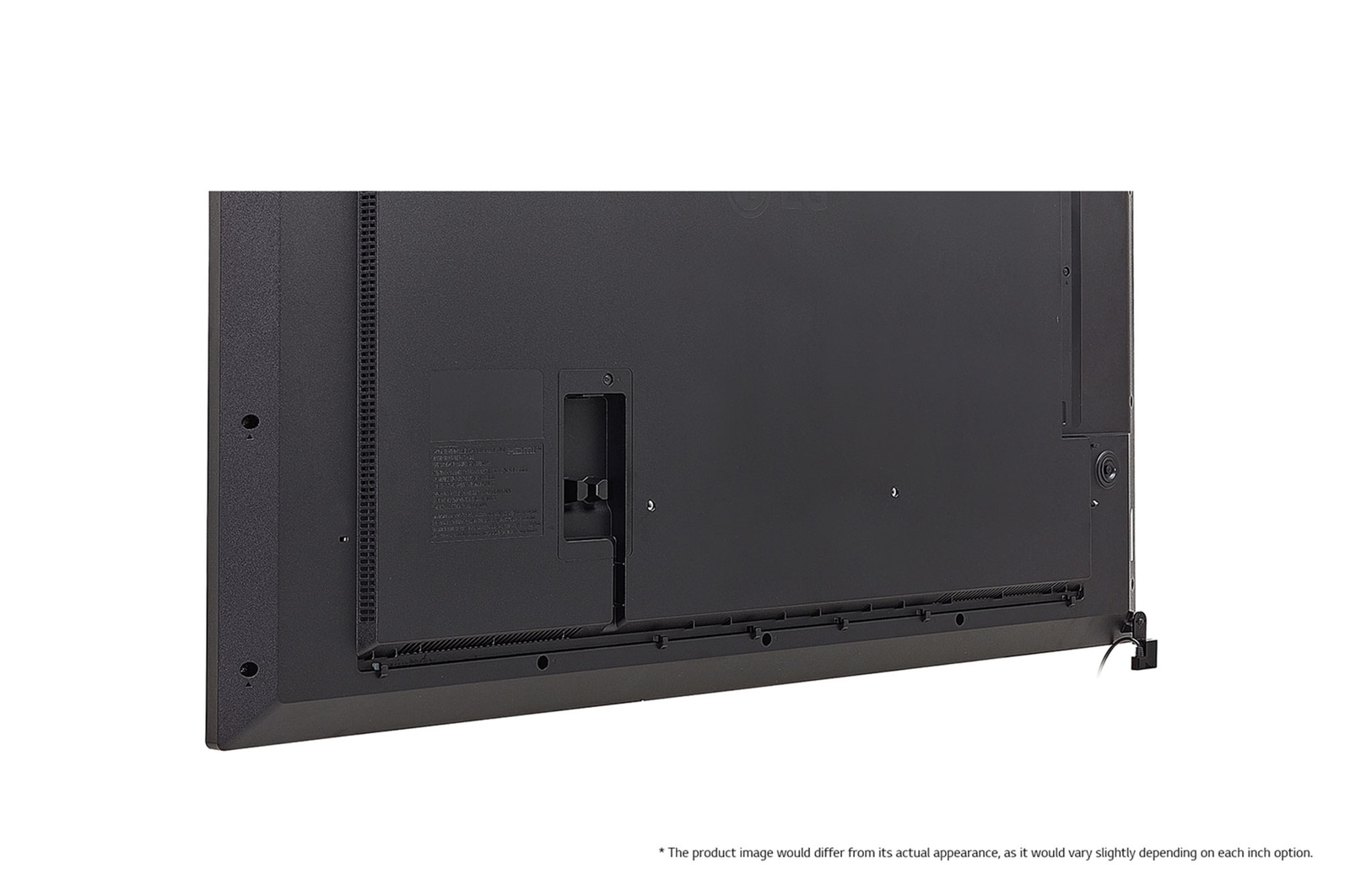 LG Pantalla de señalización UHD, Close-Up esquina inferior izquierda, 55UM5N-E