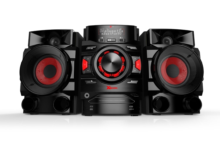 Vista frontal de Mini Componente CM4340