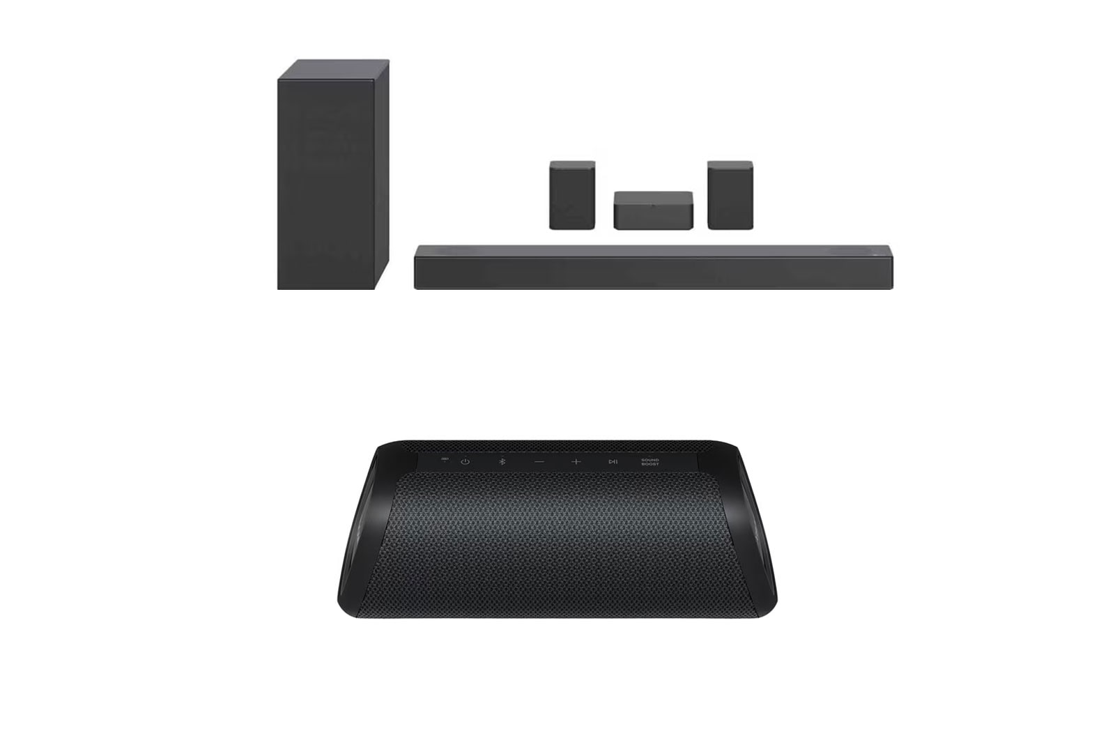 LG Sound Bar S75QR + LG XBOOM Go XG5QBK, S75QR.XG5QBK