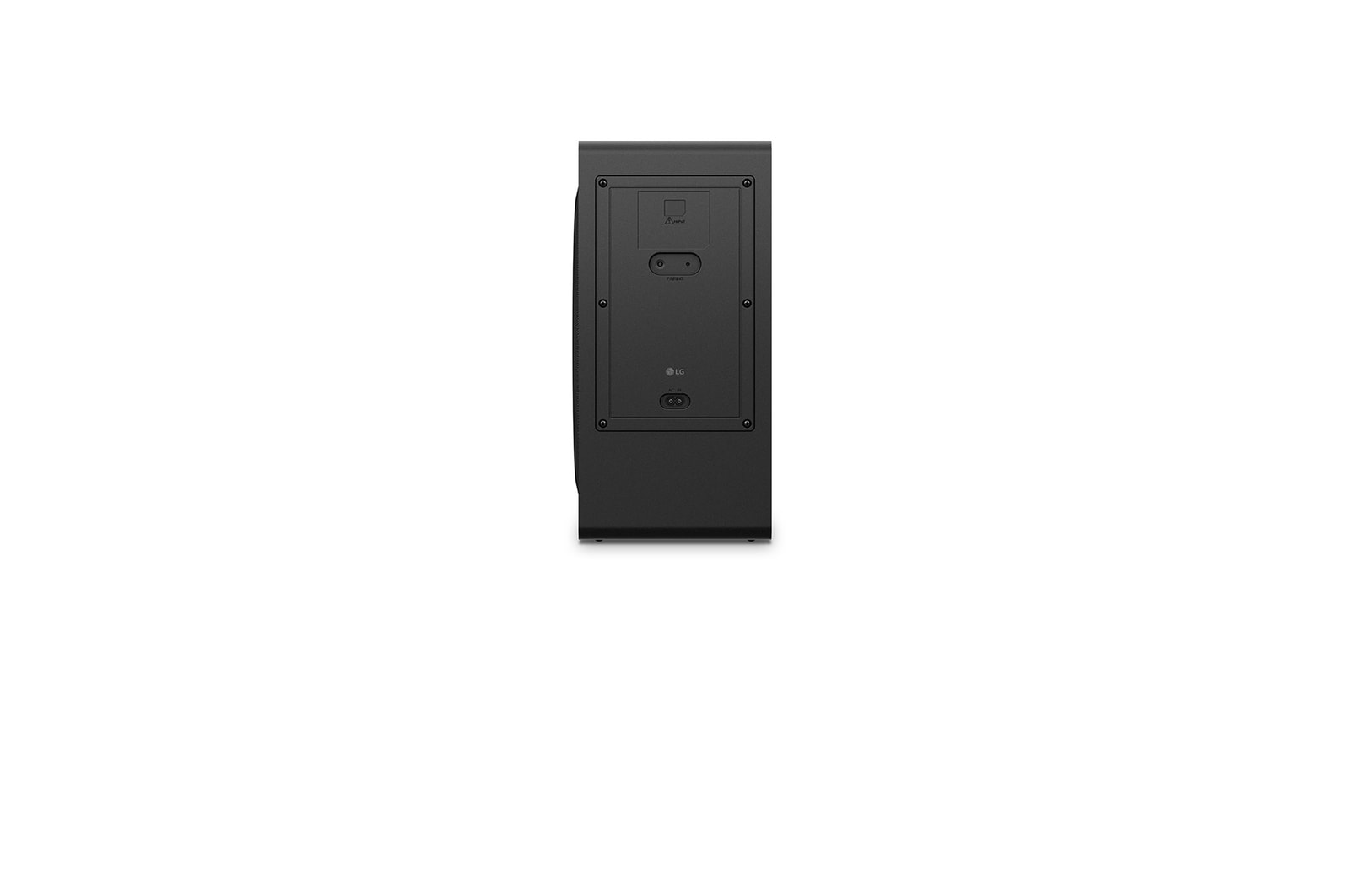 Back view of the subwoofer
