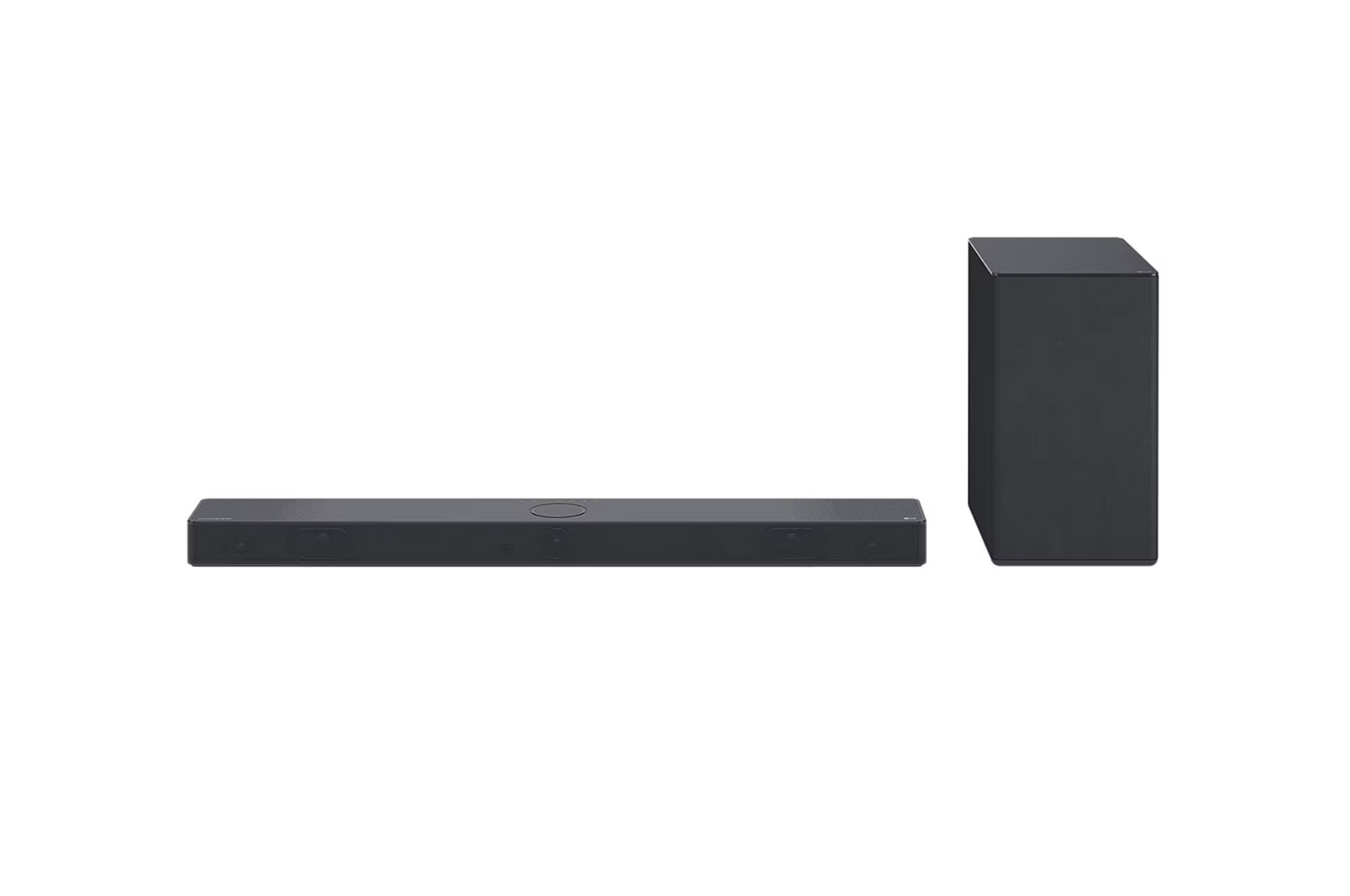 Front view of soundbar