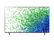 Nano80 con pequeñas bombas de color en tonos de azul y verde que explotan desde la parte inferior de la pantalla.