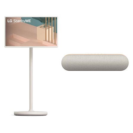 Pantalla LG StanbyME ART10 27 pulgadas SMART TV ThinQ AI + Bocina LG StanbyME XT7S