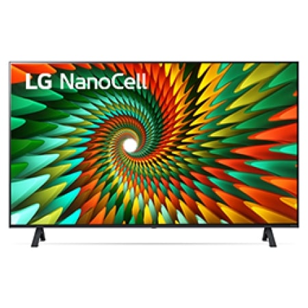 Una vista frontal del televisor LG NanoCell