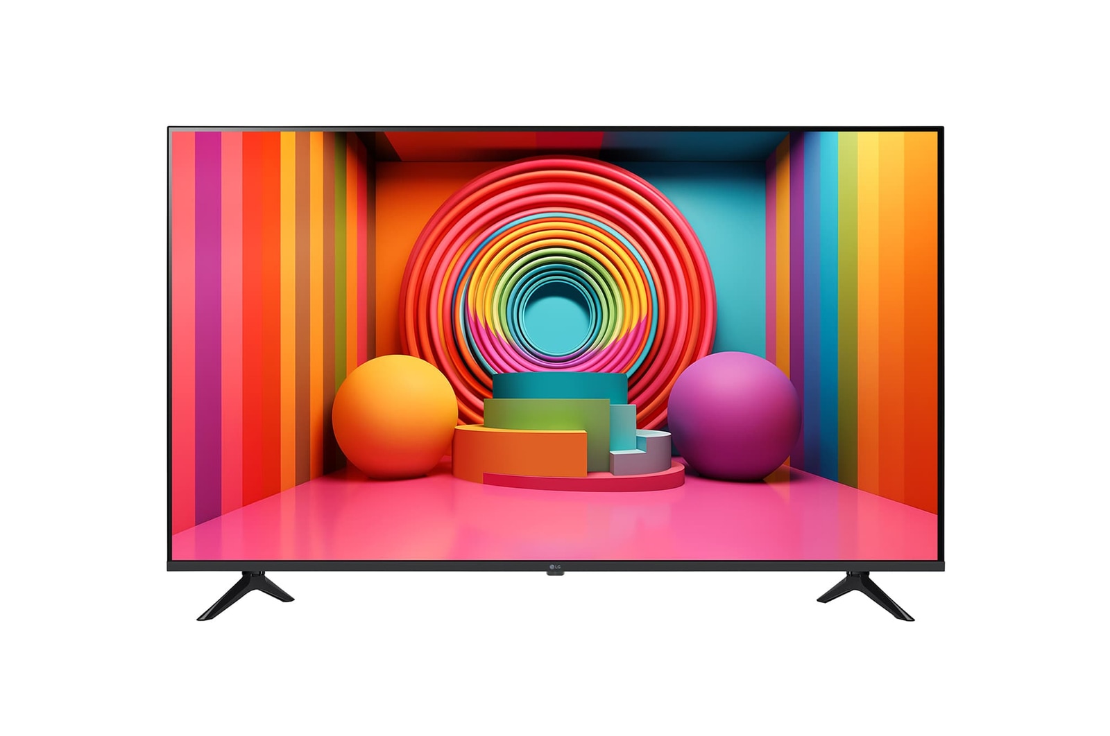 Front view of LG UHD TV, UT75