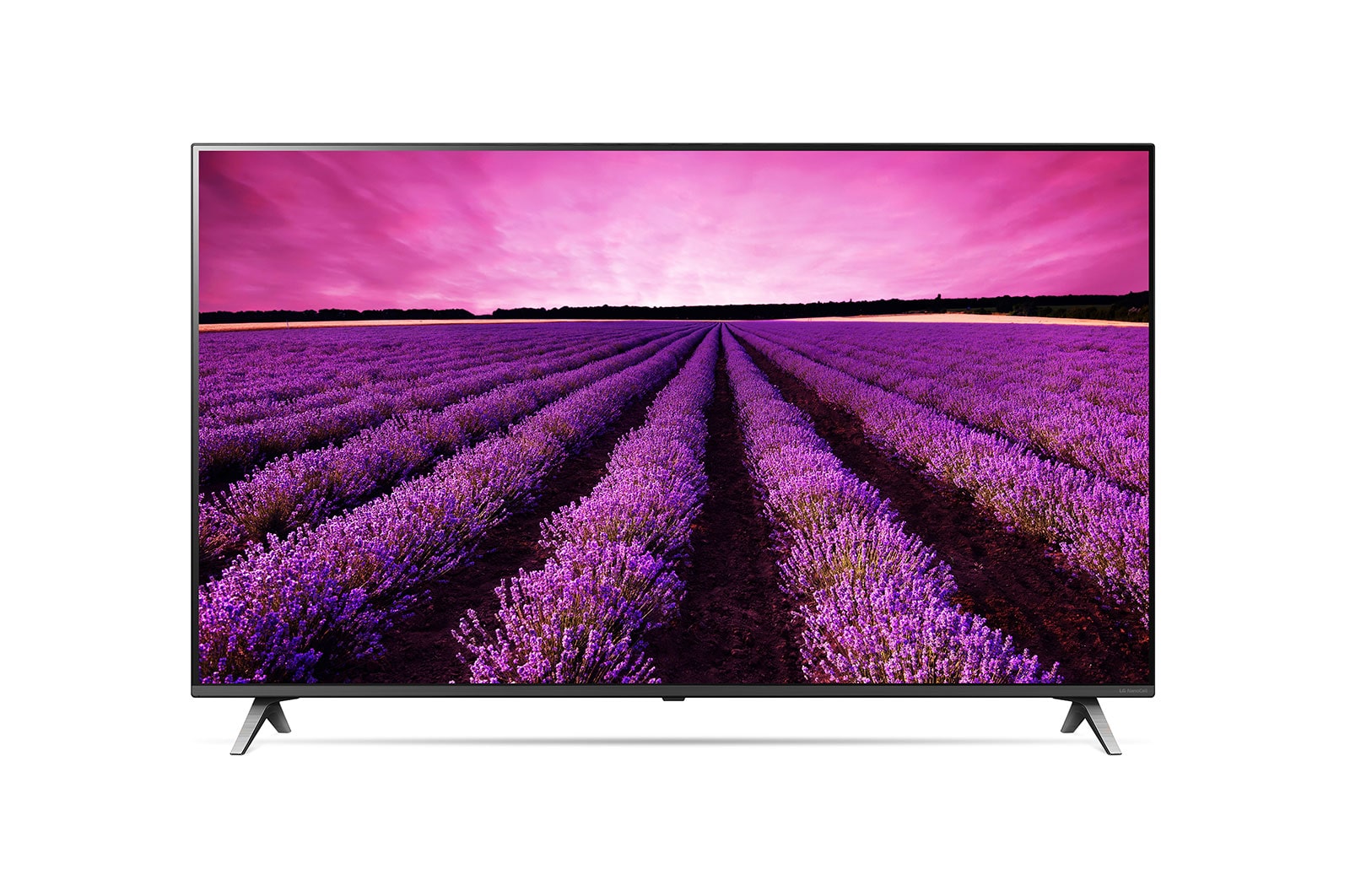 Vista frontal de Pantalla LG NanoCell TV AI ThinQ 4K 55&#34; 55SM8000PUA