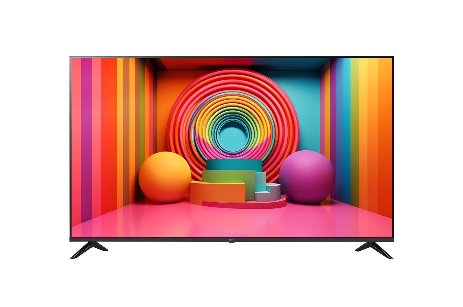 Front view of LG UHD TV, UT75
