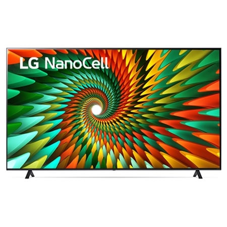 Una vista frontal del televisor LG NanoCell