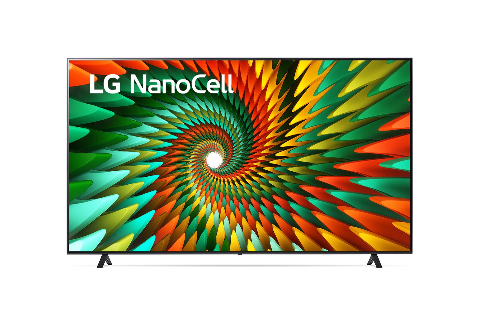 Una vista frontal del televisor LG NanoCell
