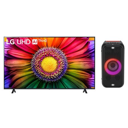 Pantalla LG AI UHD ThinQ UR87 70 pulgadas 4K SMART TV + LG XBOOM XL5S