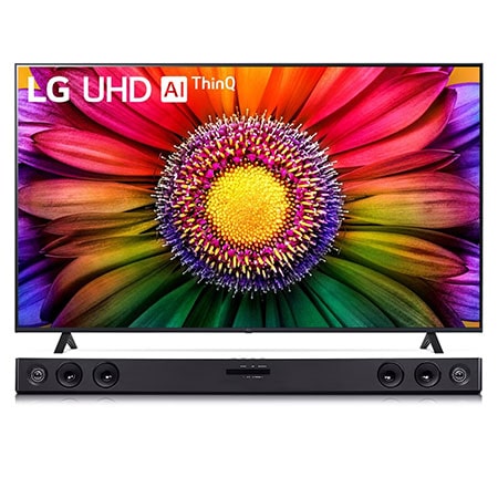 Pantalla LG AI UHD ThinQ UR8750 70 pulgadas 4K SMART TV + LG Sound Bar SK1D