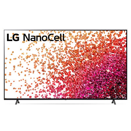 A front view of the LG NanoCell TV 