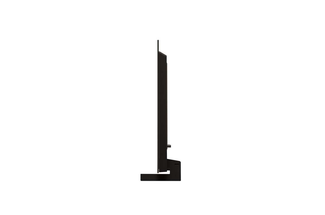 Side view of LG OLED evo TV, OLED C4