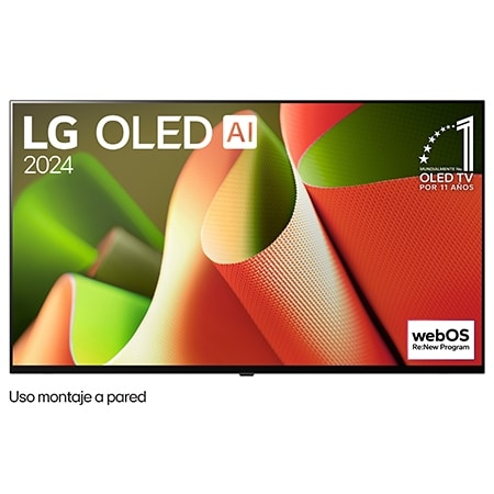 Pantalla LG AI OLED B4 55 pulgadas 4K SMART TV 2024 ThinQ AI