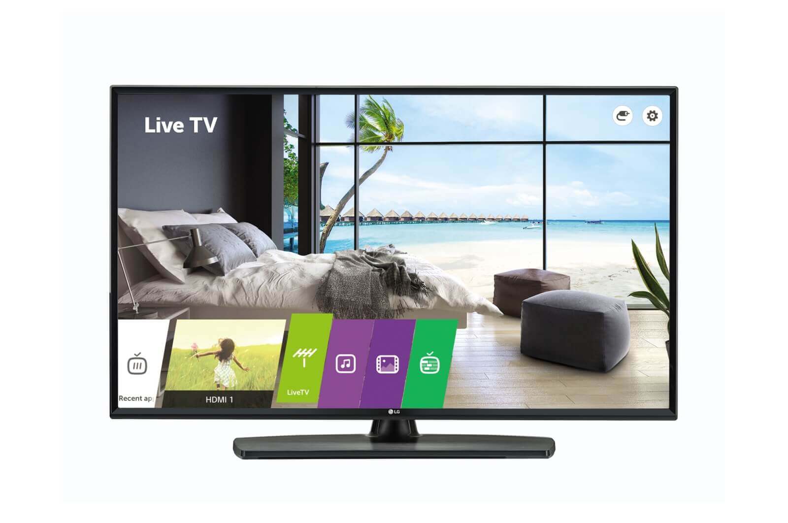 Vista frontal de 49&#34; UHD Commercial TV 49UU670H