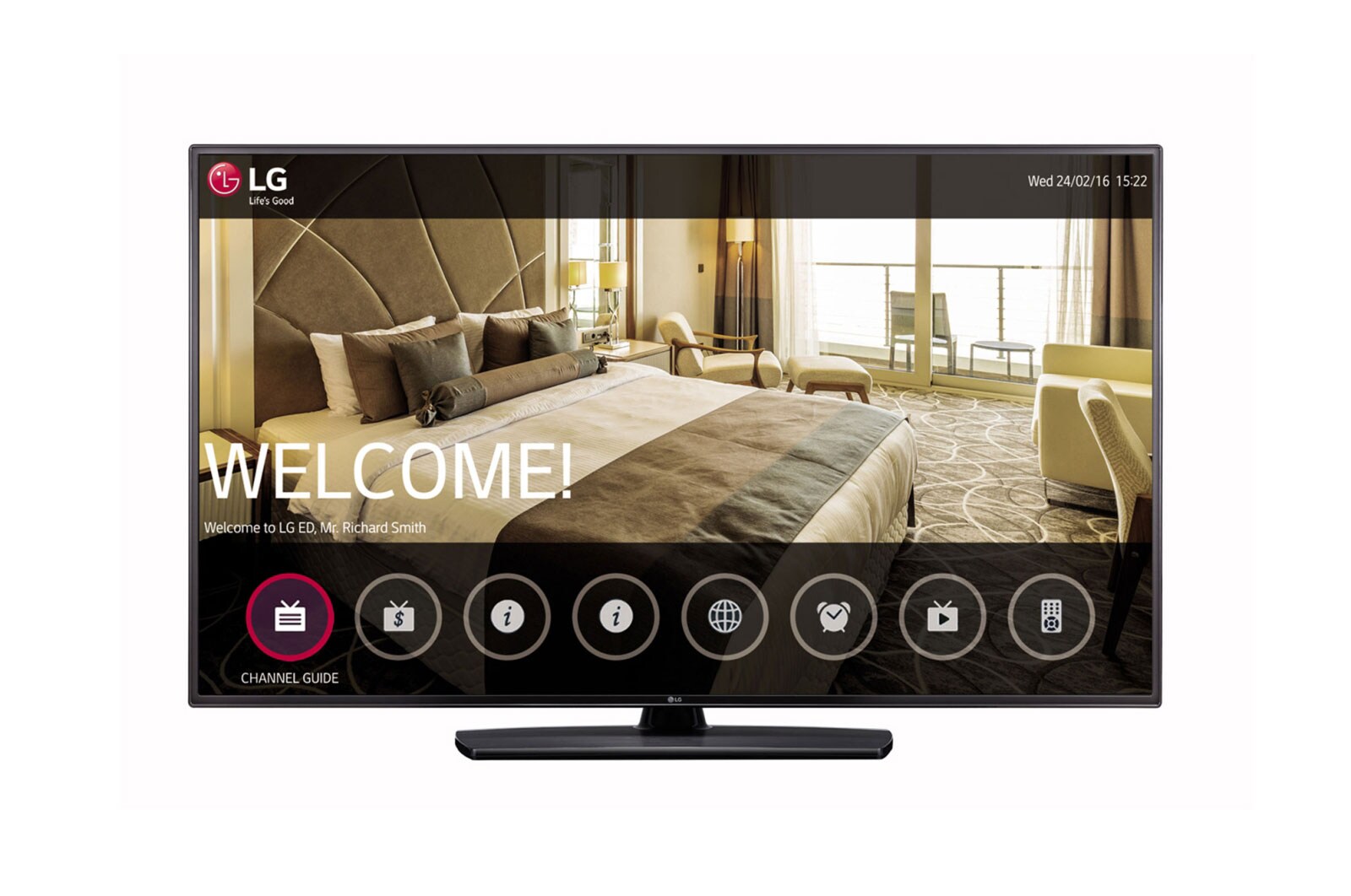 Vista frontal de 55&#34; Pro:Centric Hotel TV 55LV570H