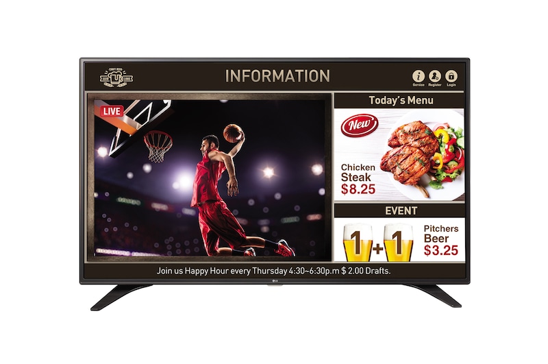 LG 55" TV Signage, 55LV640S