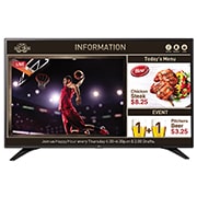 Vista frontal de 55&#34; TV Signage 55LV640S