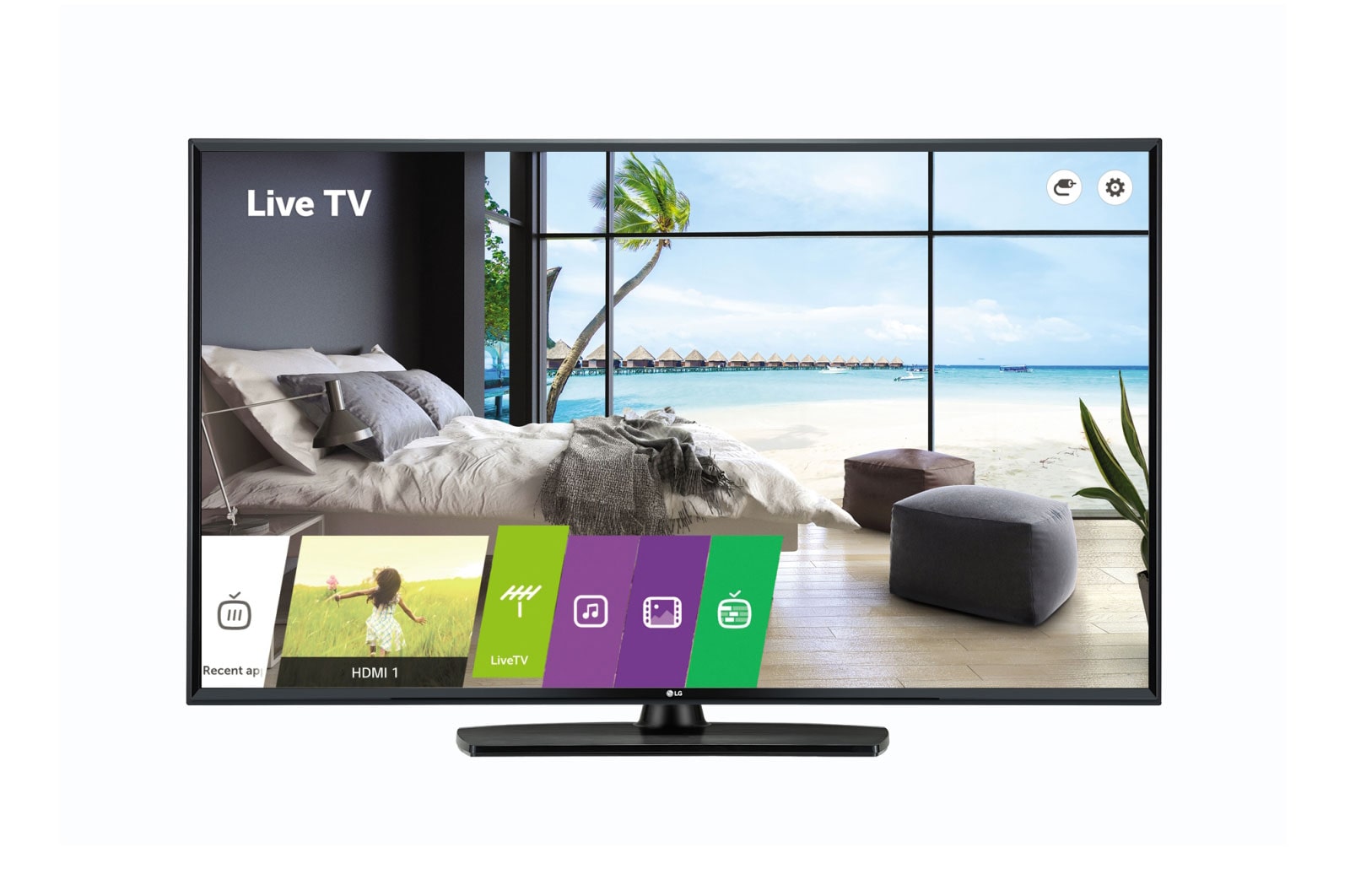 Vista frontal de 55&#34; UHD Commercial TV 55UU670H