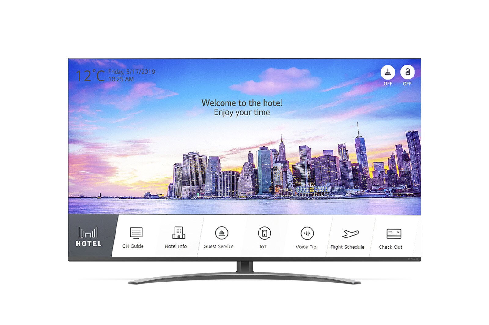 Vista frontal de 65&#34; UHD Hotel TV 65UT770H0UB