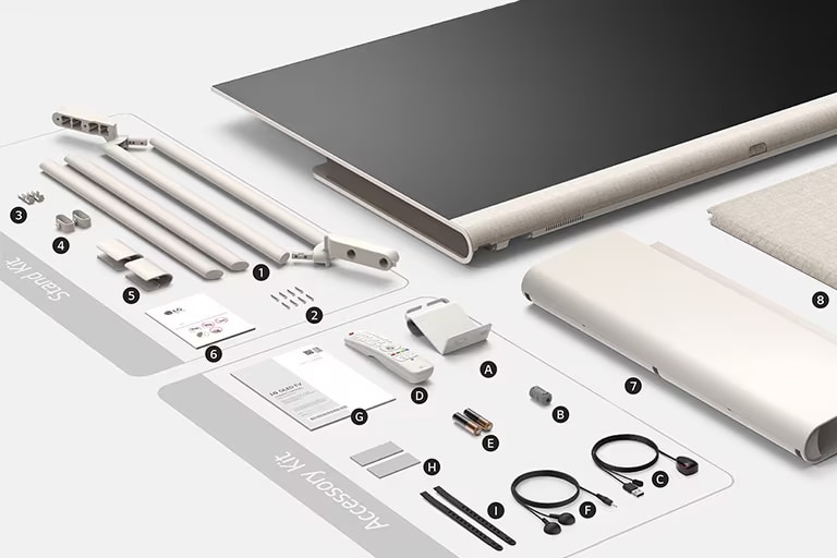 (El contenido “Contenido de la caja”, que muestra el producto y los accesorios incluidos).