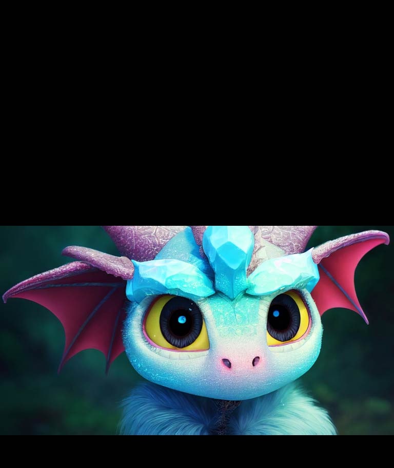 Un video muestra una galería con imágenes de un dragón de dibujos animados con contraste, brillo, color, etc. Se seleccionan dos imágenes y luego se fusionan para crear un perfil de configuración de imagen