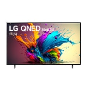 Front view of LG QNED TV, QNED90