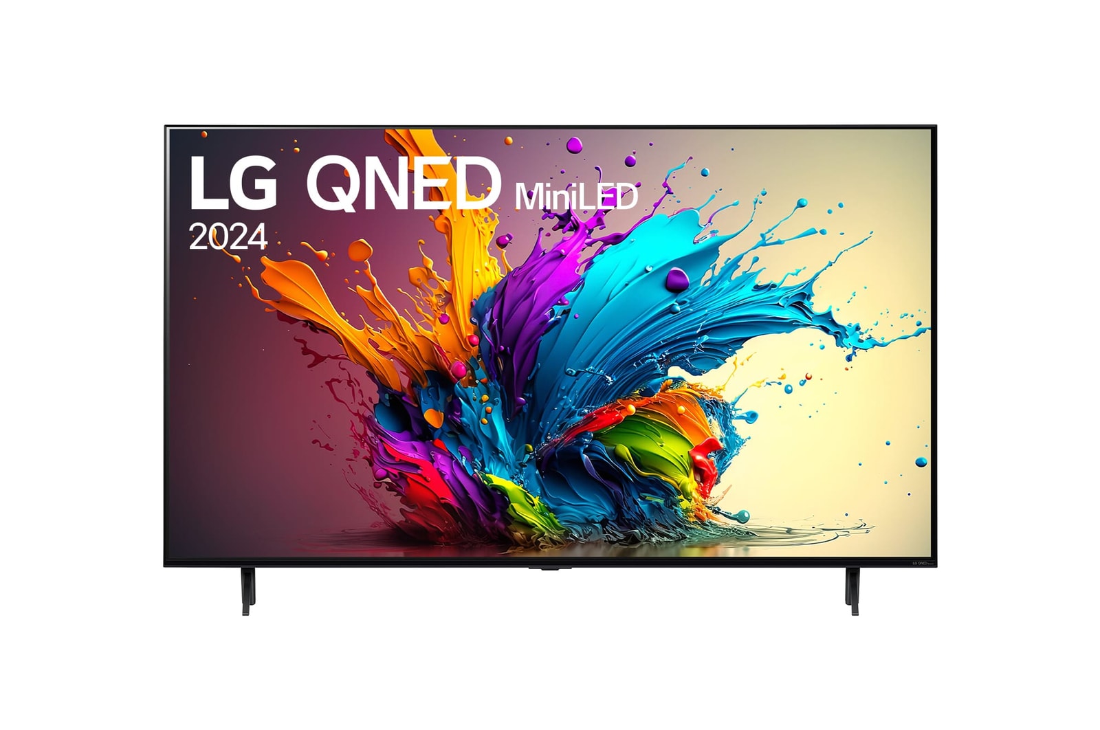 Front view of LG QNED TV, QNED90