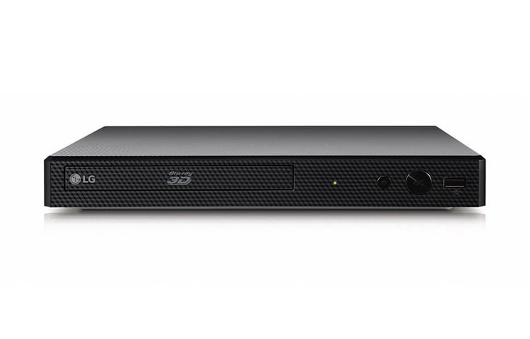 Vista frontal de BLU-RAY LG CON WI-FI, REPRODUCTOR 4 EN 1 (BLU-RAY, CONTENIDOS EN LÍNEA, DVD Y CD) BP550