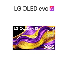 Vista frontal del producto LG OLED evo AI.