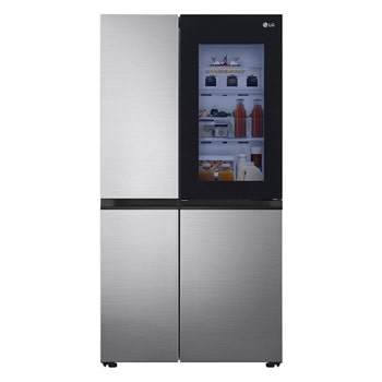 Front view of refrigerators