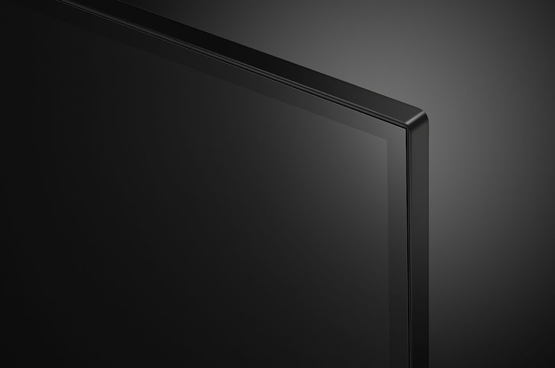 Close-up of the top edge of LG HD TV, LR60