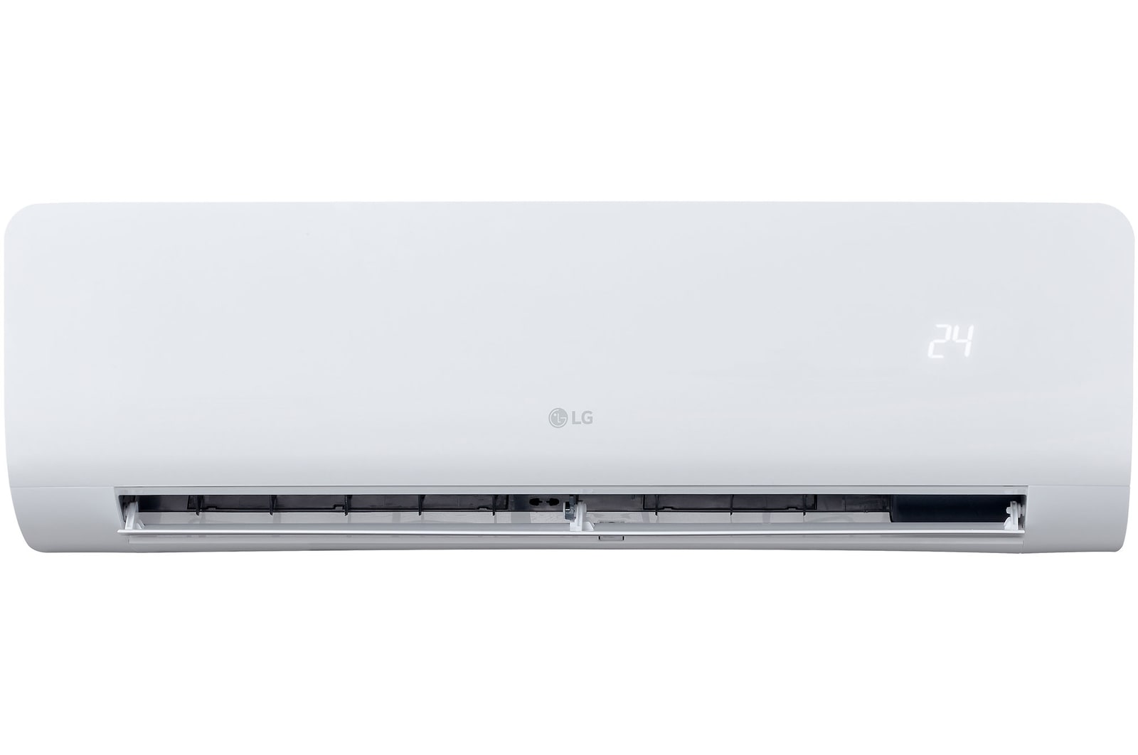 Air conditioner front half open image