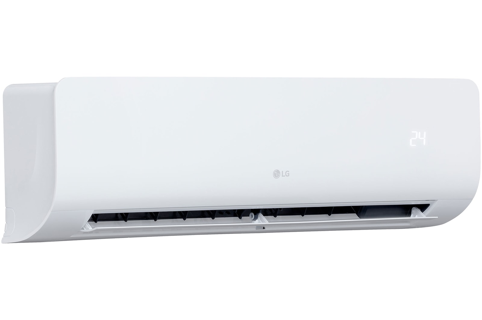 Air conditioner left side half open image