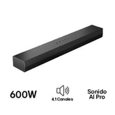 Barra de Sonido de Cine en Casa LG SH5A con altavoces traseros Dolby Atmos de 4.1 canales 2025
