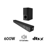 LG Soundbar | Barra de sonido LG SNH5 | Sonido Potente | 4.1 canales | DTS Virtual : X