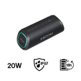 Bocina Bluetooth portátil LG XBOOM Go XG5QBK IP67 y batería de 18 horas de duración