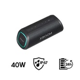 Bocina Bluetooth portátil LG XBOOM Go XG7QBK IP67 y batería de 24 horas de duración
