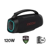 Bocina Bluetooth portátil LG XBOOM Go XG8T de grado militar y batería de 15 horas de duración