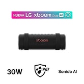 LG xboom Grab by will.i.am | Bocina Bluetooth portátil | 30W | 20 horas de duración | IP67 | Resistencia militar | Negro