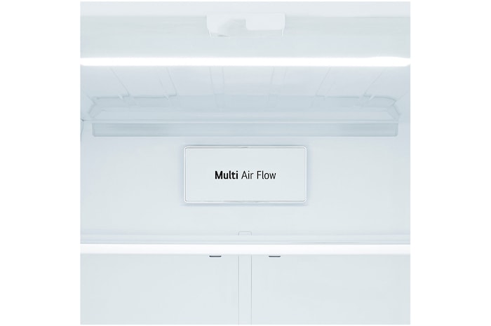 detailed view of the refrigerator compartment top