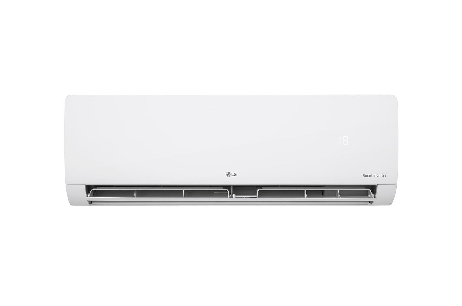 Air conditioner front half open image