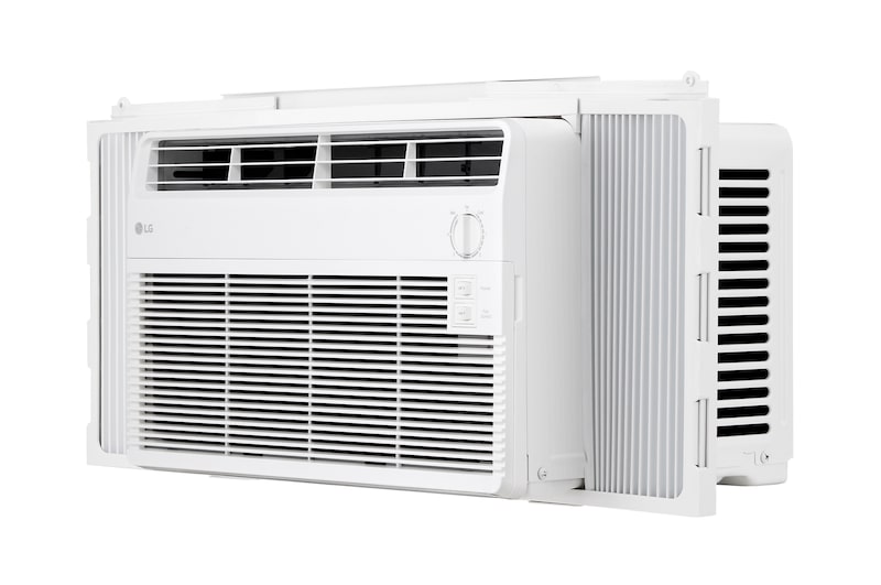 Back view of window air conditioner